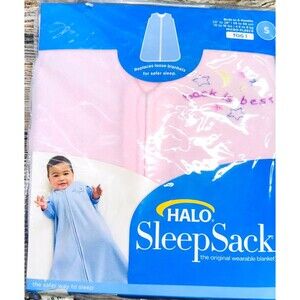Halo Sleep Sack Swaddle Small 0-6 Months Pink Fleece NEW